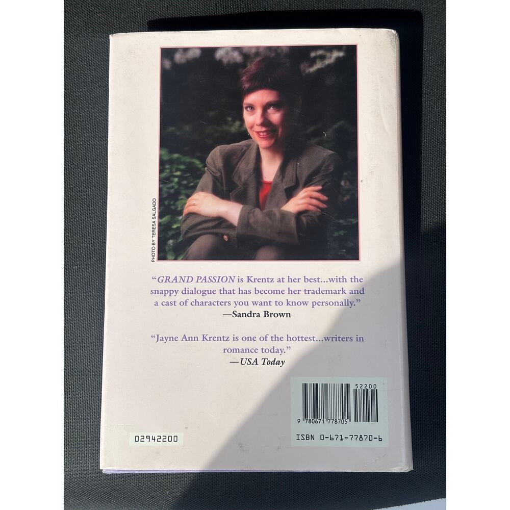 Grand Passion Jayne Ann Krentz Hardcover Romance Fiction Novel Book - Picture 2 of 2